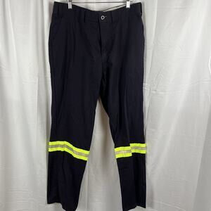 Big Bill Work Pants Mens 38x34 Canvas Reflective Navy Cotton Industrial